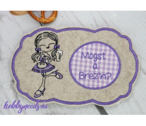 ITH Mug Rugs - Bayrische Mädels